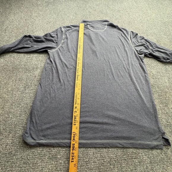 Orvis Trout Bum Blue Pullover Mens Large Blue 1/4 Zip Baselayer Shirt Athleisure - Picture 10 of 14